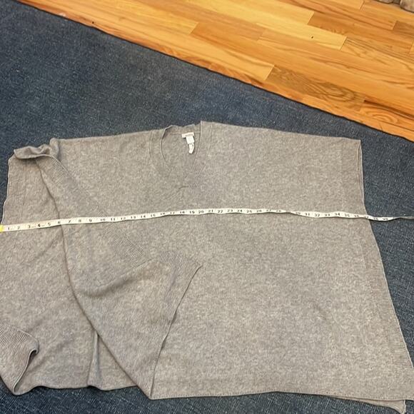 Modena Gray Poncho Shrug Sweater - One Size - Picture 5 of 5